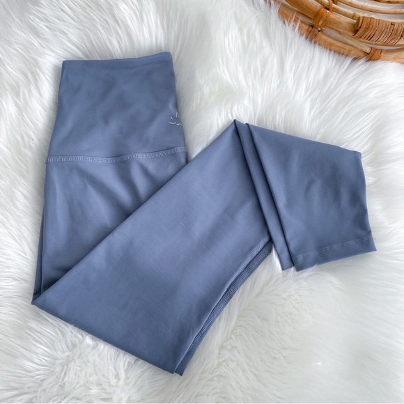 Beyond Yoga Pants - Beyond Yoga Sportflex High Waisted Midi Legging Blue Compressive Small